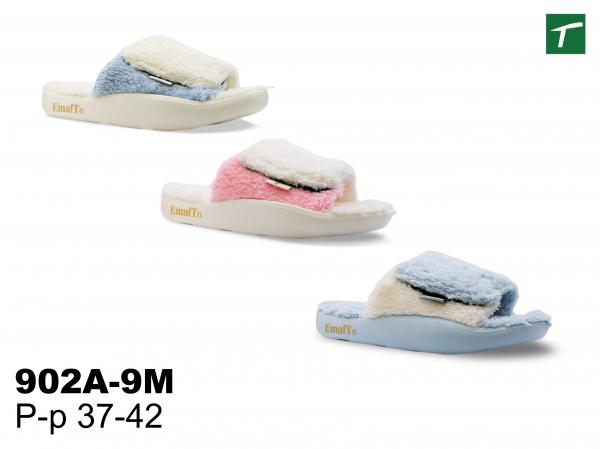 Тапочки домашние открытые на липучке женские - Обувная фабрика «Эмальто»