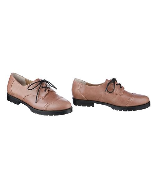 Коричневые туфли на толстой подошве - Обувная фабрика «Sateg»