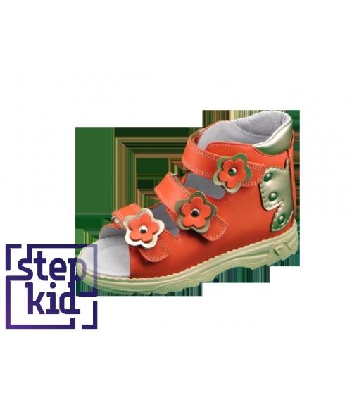 Детские сандалии коралловый-золото STEPKID - Обувная фабрика «STEPKID»