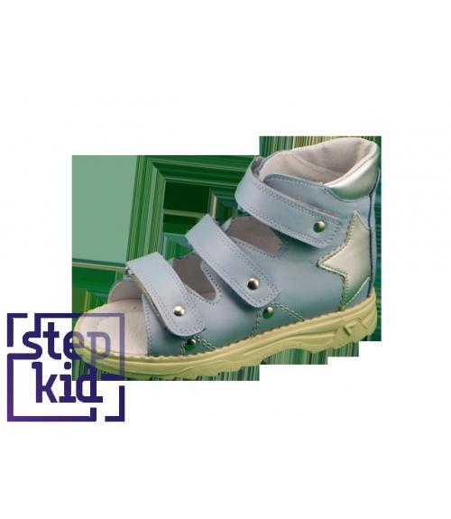 Детские сандалии голубой серебро STEPKID - Обувная фабрика «STEPKID»