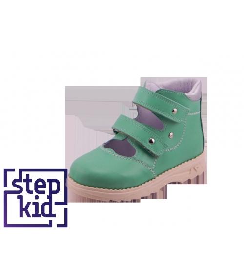 Детские туфли мятный серебро STEPKID - Обувная фабрика «STEPKID»