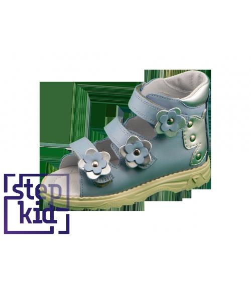 Детские сандалии голубой-серебро STEPKID - Обувная фабрика «STEPKID»