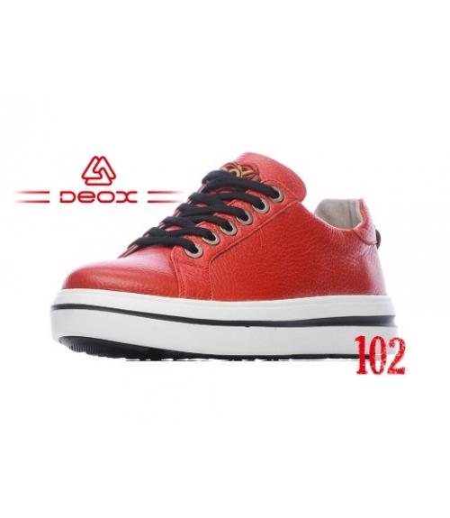 Кеды женские DEOX 102 red (1) - Обувная фабрика «DEOX»