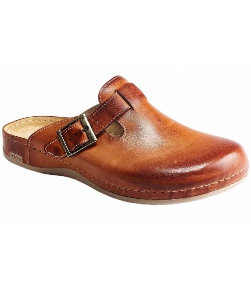 Мужские тапочки-сабо 707M коричневый) - Обувная фабрика «Обувь из Сербии (ИП Захаров А.П.)»