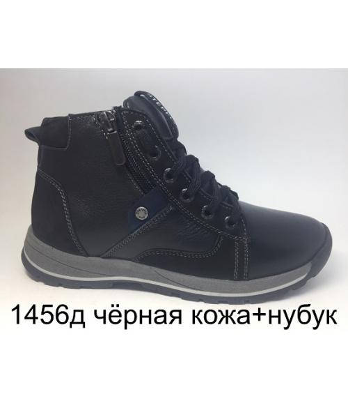 Детские ботинки черная кожа нубук Flystep - Обувная фабрика «Flystep»