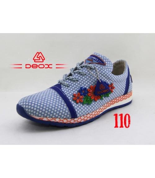 Кеды женские 110 (цветы) - Обувная фабрика «DEOX»