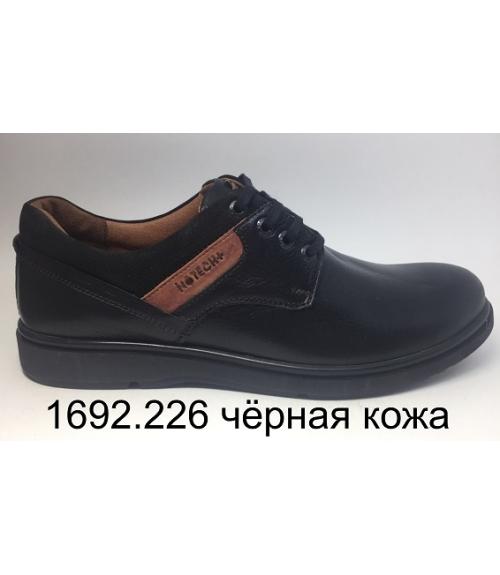Мужские полуботинки черная кожа Flystep - Обувная фабрика «Flystep»