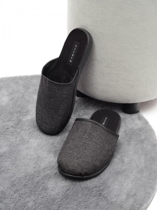 Домашняя обувь MARTIS, мужские тапочки модель С-100, цвет: черный - Обувная фабрика «MARTIS»