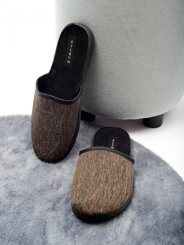Домашняя обувь MARTIS, мужские тапочки модель С-100, цвет: светло-коричневый - Обувная фабрика «MARTIS»