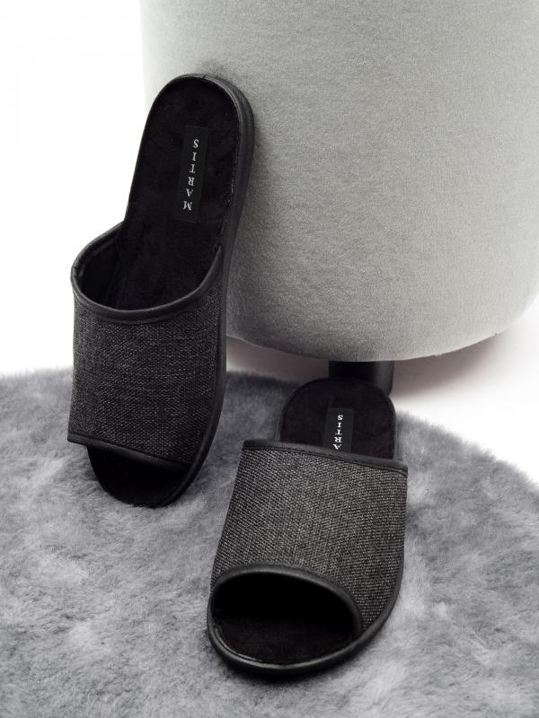 Домашняя обувь MARTIS, мужские тапочки модель С-200, цвет: черный - Обувная фабрика «MARTIS»
