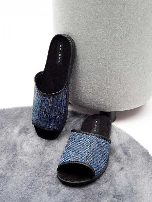 Домашняя обувь MARTIS, мужские тапочки модель С-200, цвет: синий - Обувная фабрика «MARTIS»