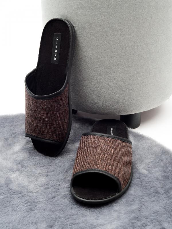Домашняя обувь MARTIS, мужские тапочки модель С-200, цвет: коричневый - Обувная фабрика «MARTIS»