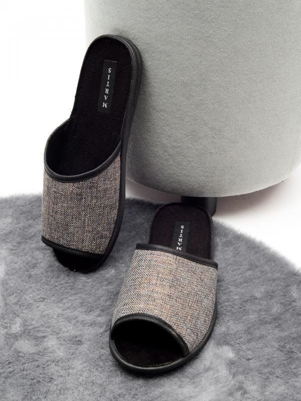 Домашняя обувь MARTIS, мужские тапочки модель С-200, цвет: серебристый - Обувная фабрика «MARTIS»