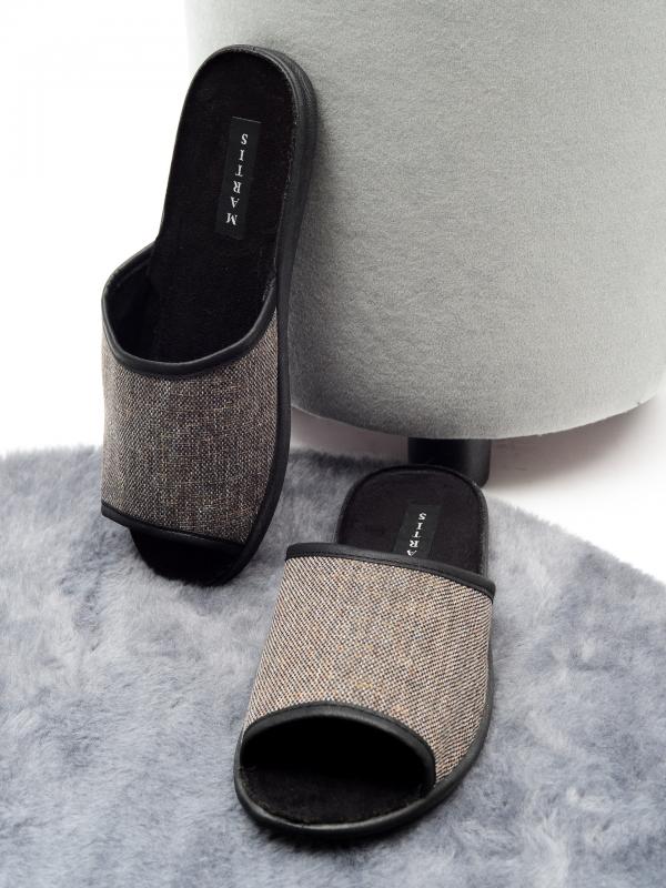 Домашняя обувь MARTIS, мужские тапочки модель С-200, цвет: серый - Обувная фабрика «MARTIS»
