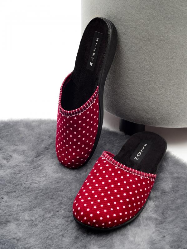 Домашняя обувь MARTIS, женские тапочки модель М-100, цвет: красный - Обувная фабрика «MARTIS»