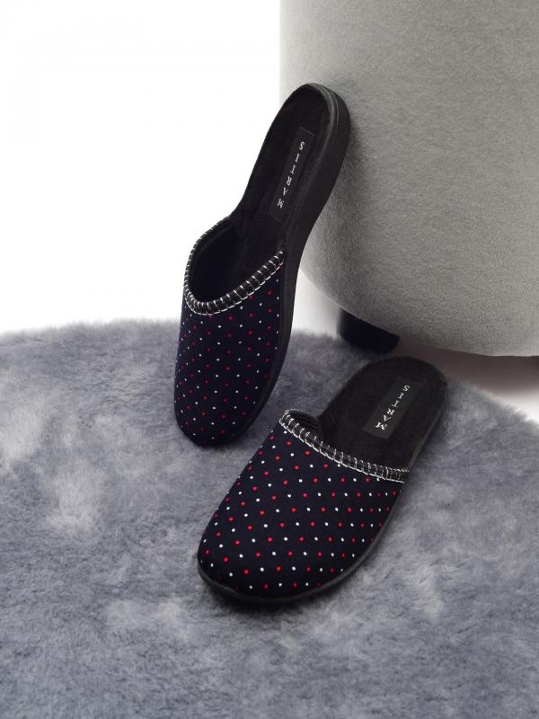 Домашняя обувь MARTIS, женские тапочки модель М-100, цвет: темно-синий - Обувная фабрика «MARTIS»