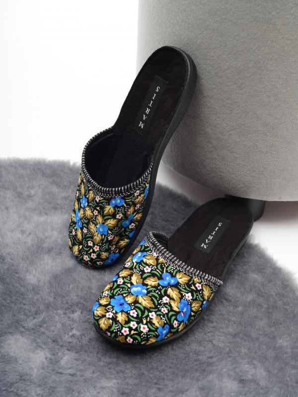 Домашняя обувь MARTIS, женские тапочки модель М-101, цвет: синий - Обувная фабрика «MARTIS»