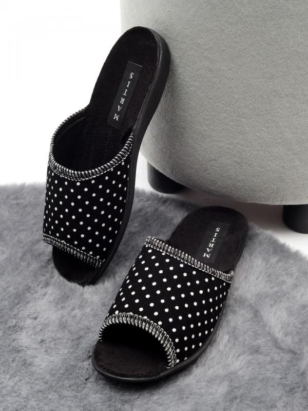Домашняя обувь MARTIS, женские тапочки модель М-200, цвет: черный - Обувная фабрика «MARTIS»