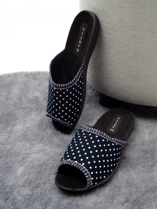 Домашняя обувь MARTIS, женские тапочки модель М-200, цвет: синий - Обувная фабрика «MARTIS»
