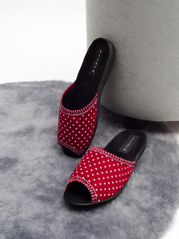 Домашняя обувь MARTIS, женские тапочки модель М-200, цвет:  красный - Обувная фабрика «MARTIS»