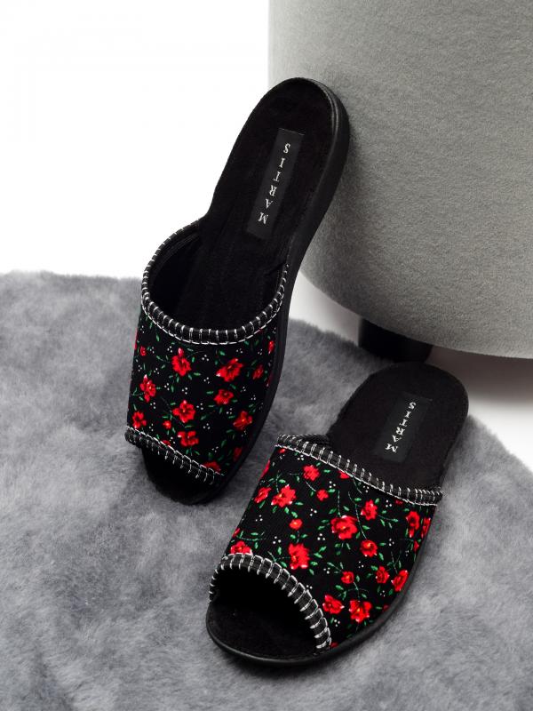 Домашняя обувь MARTIS, женские тапочки модель М-201, цвет: черный - Обувная фабрика «MARTIS»