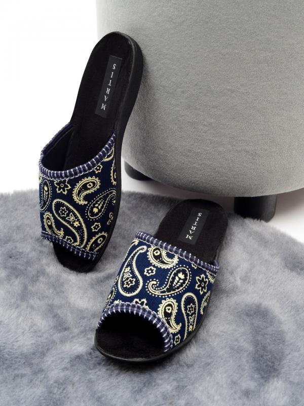 Домашняя обувь MARTIS, женские тапочки модель М-202, цвет: синий - Обувная фабрика «MARTIS»