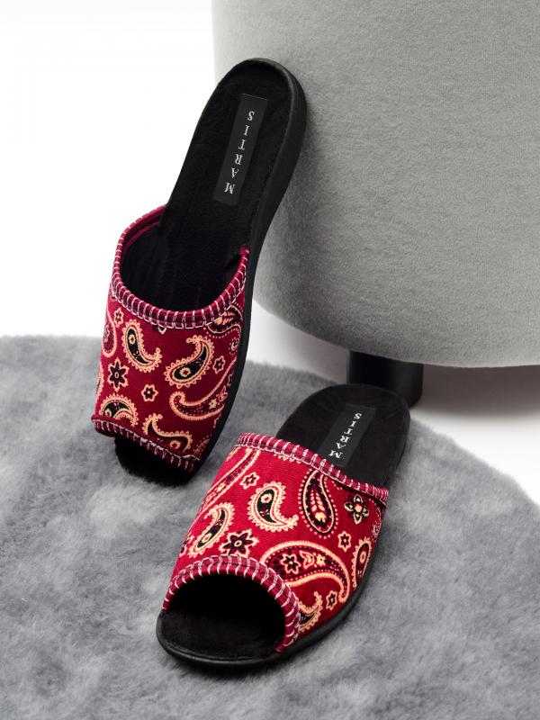 Домашняя обувь MARTIS, женские тапочки модель М-202, цвет:  красный - Обувная фабрика «MARTIS»