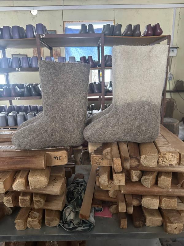 Валенки женские серые, комбинированные - Обувная фабрика «Ухманские валенки»