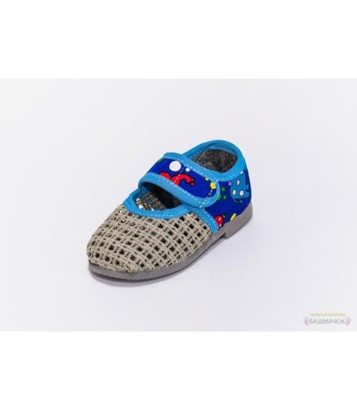 Тапочки детские на липучке, мод. 108 сетка - Обувная фабрика «Башмачок»