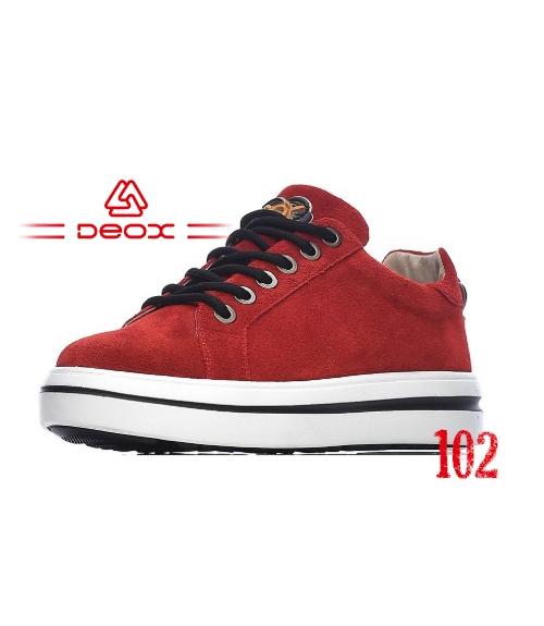 Кеды женские DEOX 102 red - Обувная фабрика «DEOX»