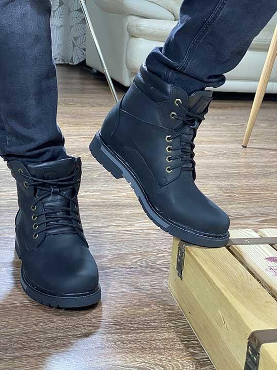 Ботинки чёрные нубук - Обувная фабрика «IGORETII»