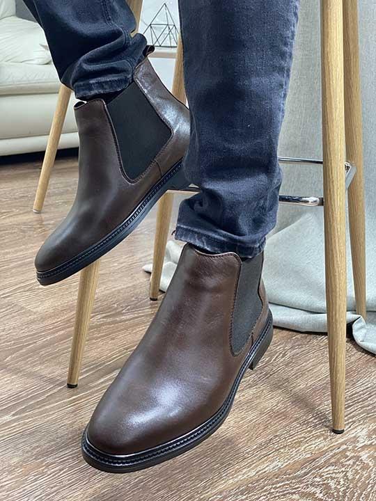 Ботинки коричневые челси натуральная кожа - Обувная фабрика «IGORETII»