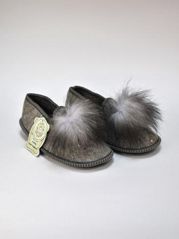 Чешки из войлока с бубоном - Обувная фабрика «ОвчинаТорг»