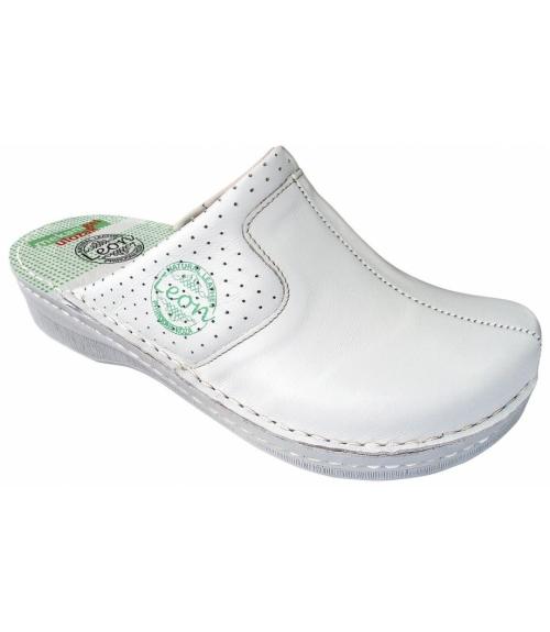 Женские тапочки-сабо 360 белый Leon сабо - Обувная фабрика «Обувь из Сербии (ИП Захаров А.П.)»