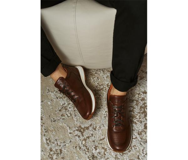 Кроссовки коричневые натуральная кожа - Обувная фабрика «IGORETII»