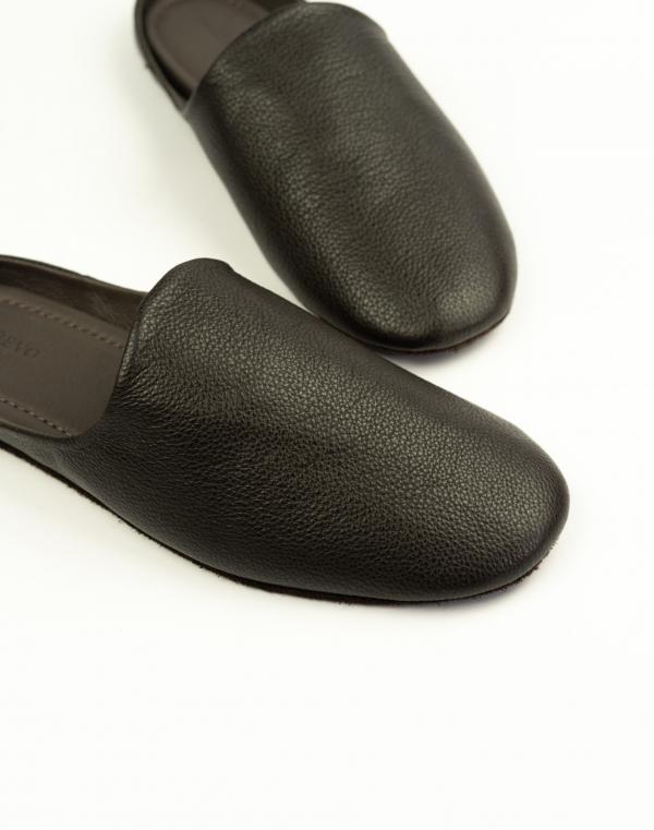 Мужские Тапочки 95-001-02 коричневый нат.кожа - Обувная фабрика «Марево»