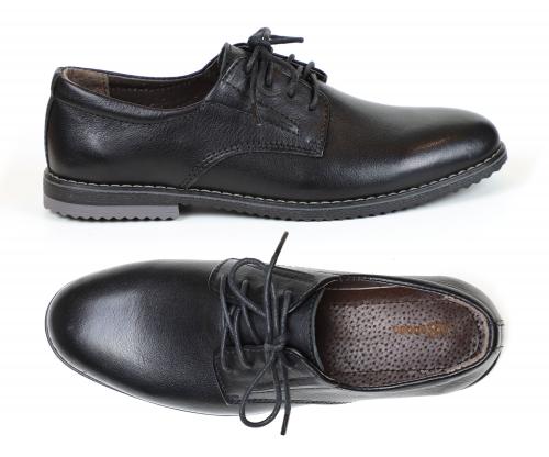 Подростковые классические кожаные туфли на шнуровке - Обувная фабрика «AS»