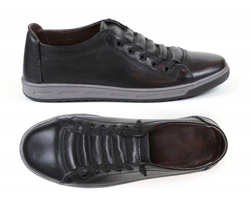 Подростковые кожаные туфли на эластичных шнурках - Обувная фабрика «AS»