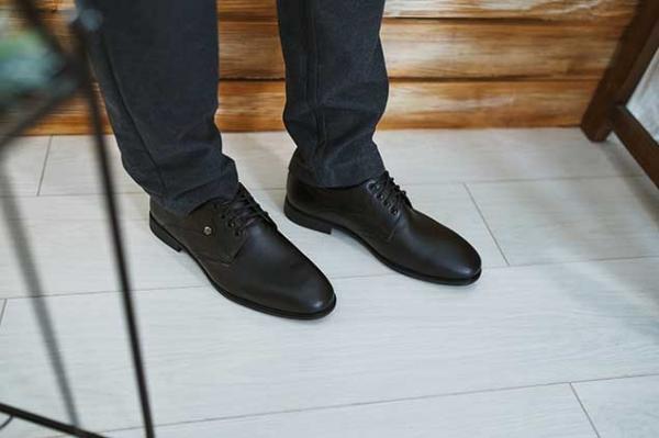 Полуботинки чёрные натуральная кожа - Обувная фабрика «IGORETII»
