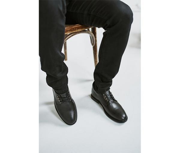 Полуботинки чёрные с фурнитурой натуральная кожа - Обувная фабрика «IGORETII»