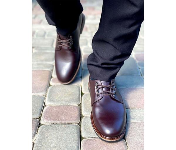 Полуботинки коричневые натуральная кожа - Обувная фабрика «IGORETII»