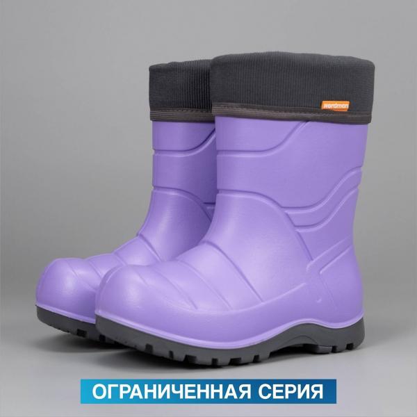 Сапоги детские Nordman Flash со съемным флисовым утеплителем фиолетовые - Обувная фабрика «Nordman»
