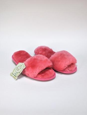 Шлепки женские без бубона Розовые - Обувная фабрика «ОвчинаТорг»