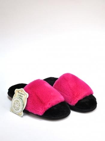 Тапочки из экомеха розовые - Обувная фабрика «ОвчинаТорг»