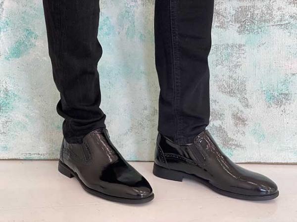 Туфли чёрный лак натуральная кожа - Обувная фабрика «IGORETII»