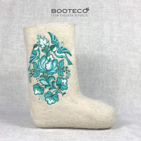 Валенки Бирюзовая гжель - Обувная фабрика «Booteco»