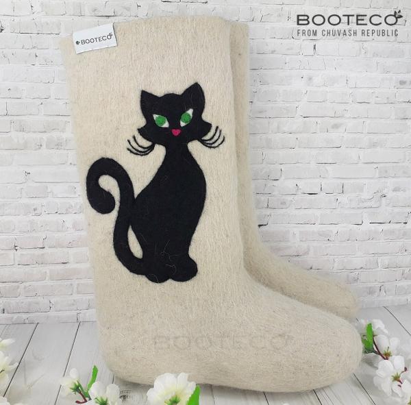 Валенки Кошка черная - Обувная фабрика «Booteco»
