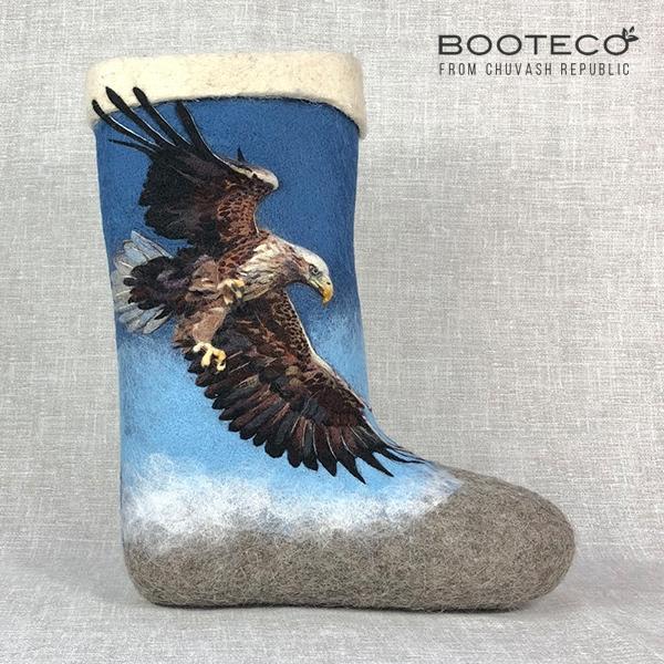 Валенки Орёл Надежды с 3D вышивкой - Обувная фабрика «Booteco»