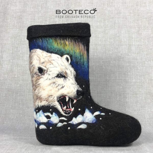 Валенки Полярный защитник с 3D вышивкой - Обувная фабрика «Booteco»