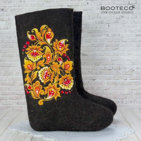 Валенки Золотая хохлома - Обувная фабрика «Booteco»